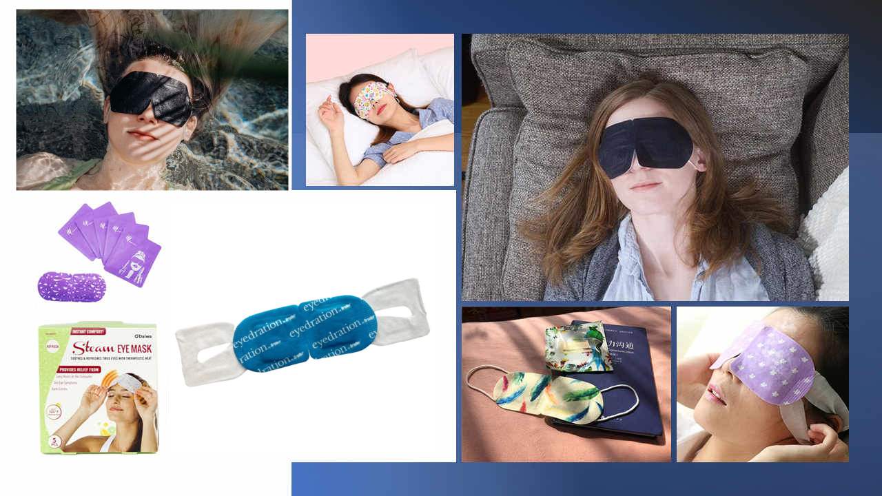 Variety design custom steam heated eye mask
